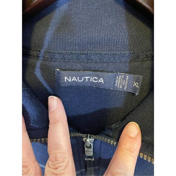 Nautica 1/4 Zip Pullover Cotton Poly Blend Size XL - Picture 3 of 6